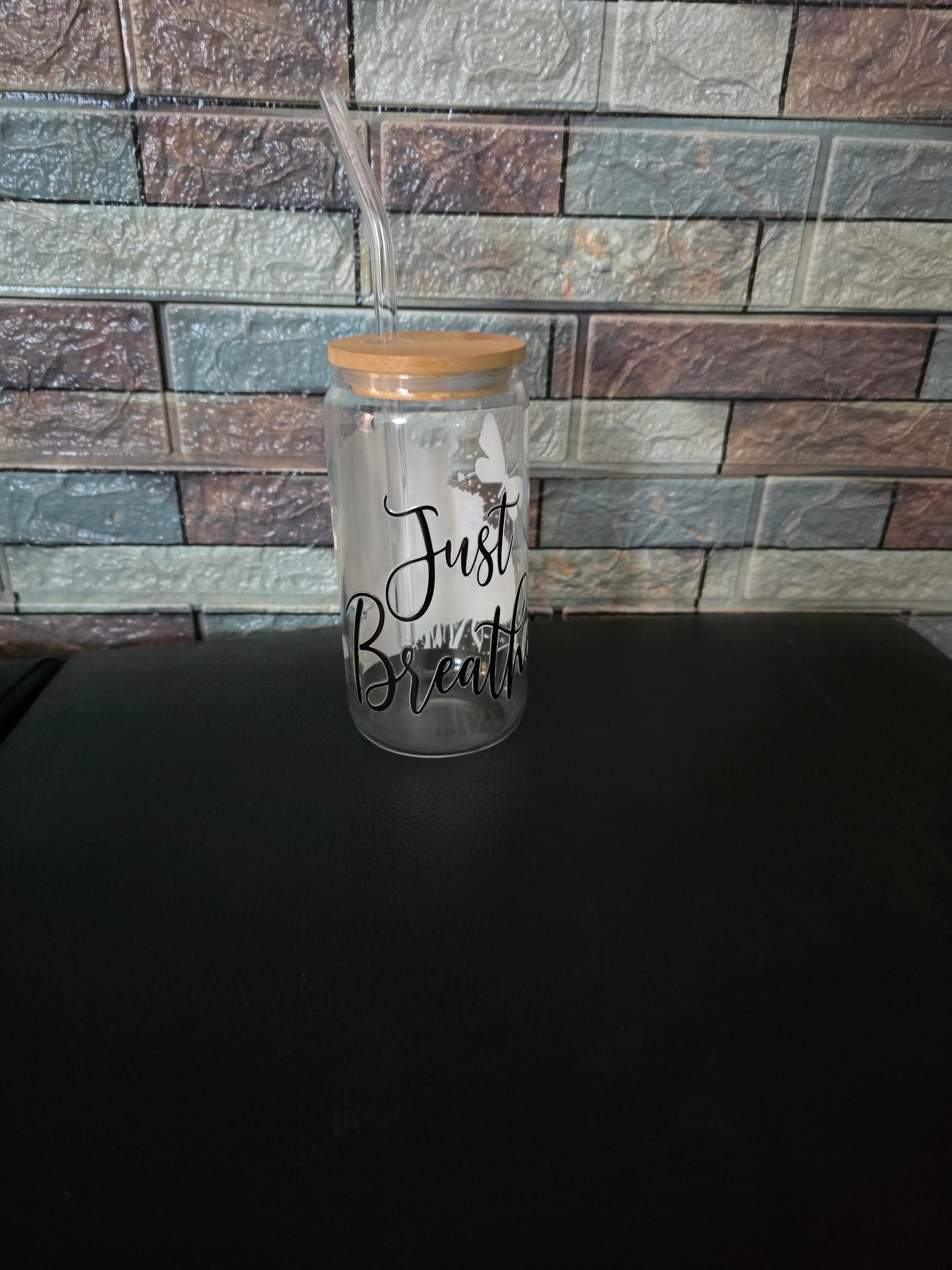 Glastumbler mit Motiv